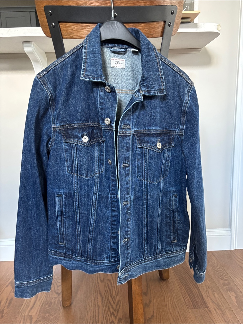 J. Crew Men's Dark Indigo Denim Jacket
